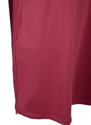 Kurzärmliges Sweatkleid mit Taschen, Dry Rose, Packshot image number 3