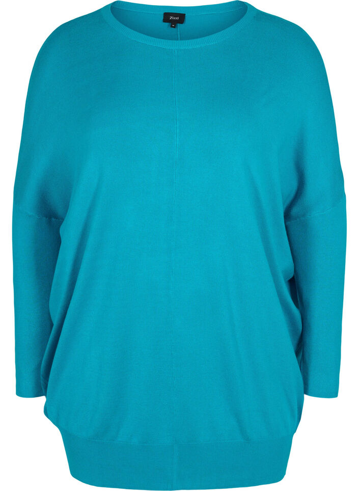 Strick-Tunika aus Viskose-Mischung, Capri Breeze, Packshot image number 0