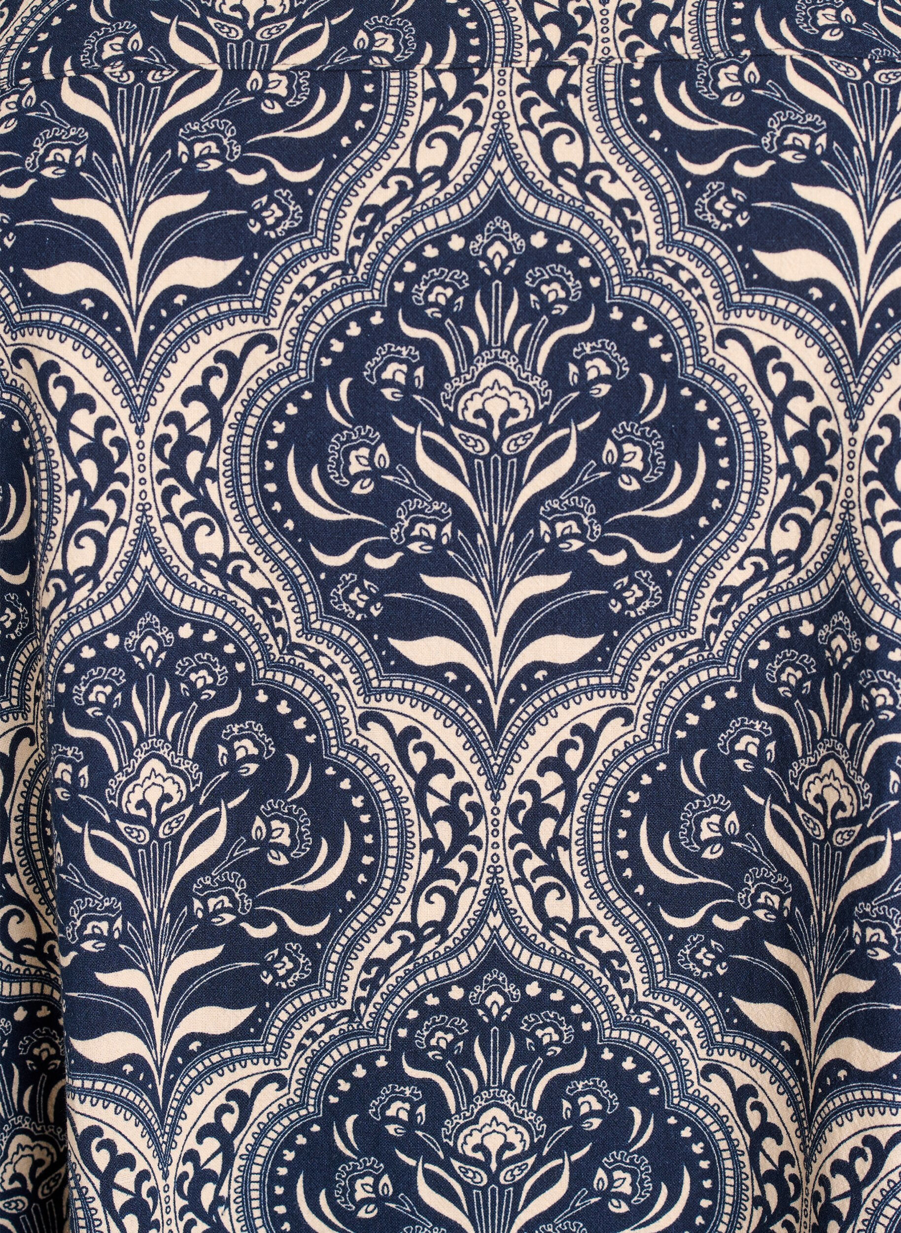 ZizziKurz&auml;rmliges Baumwollkleid mit Print, Blau, Packshot image number 2
