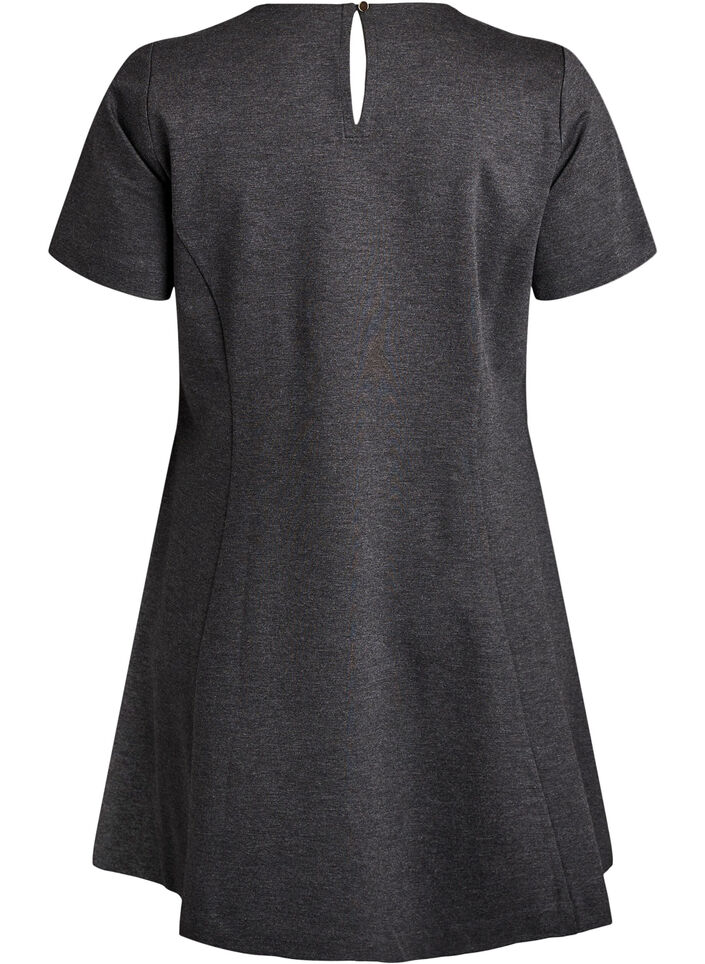 Kurzes A-Linien Kleid aus Jersey, Grau, Packshot image number 1
