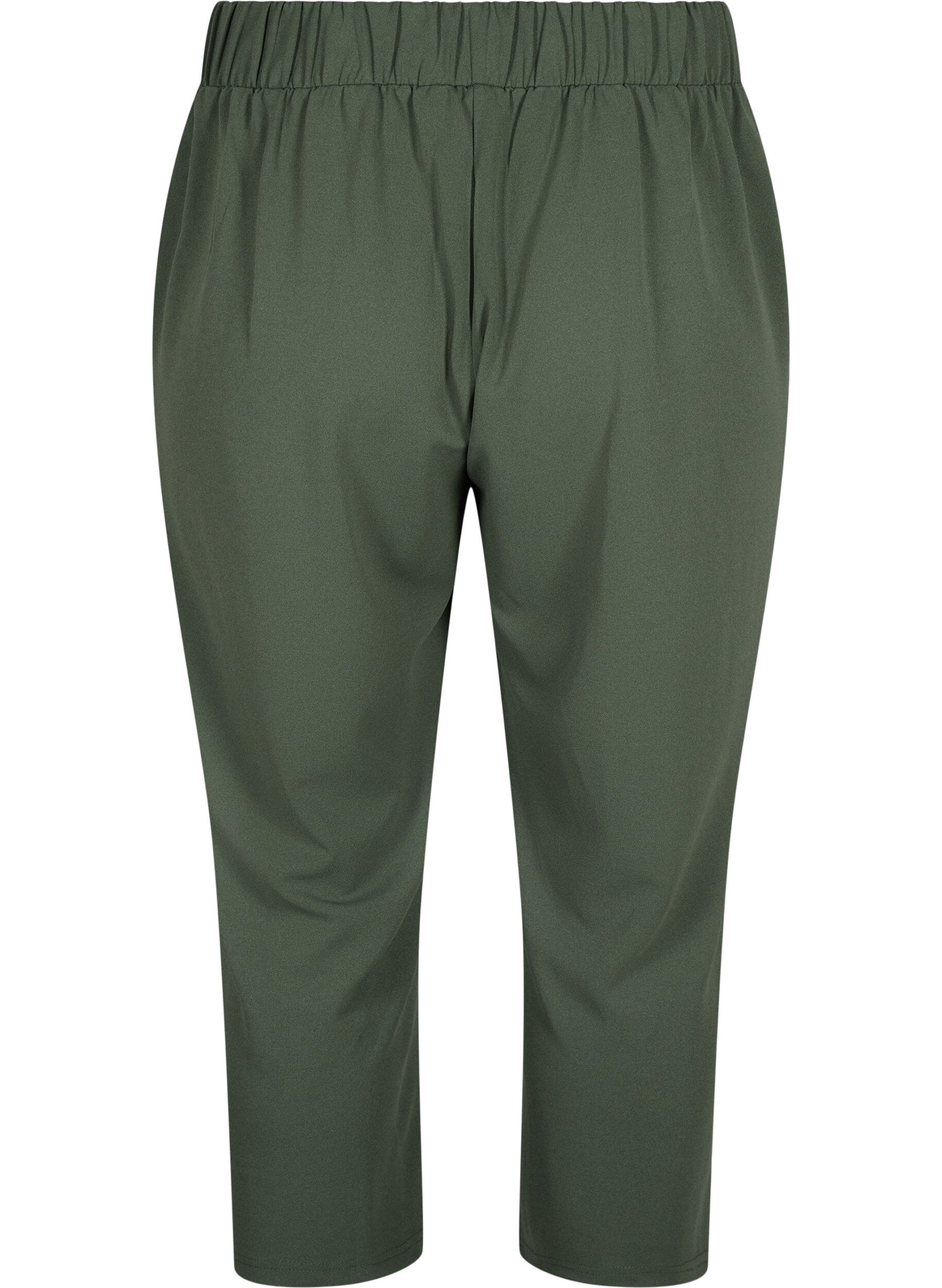 Zizzi7/8-Hose mit lockerer Passform, Gr&uuml;n, Packshot image number 1