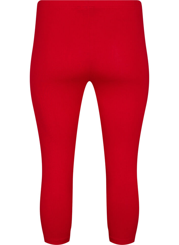 Basic 3/4-Leggings aus Viskose, Rot, Packshot image number 1