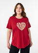 T-Shirt mit Print, Rot, Model image number 0