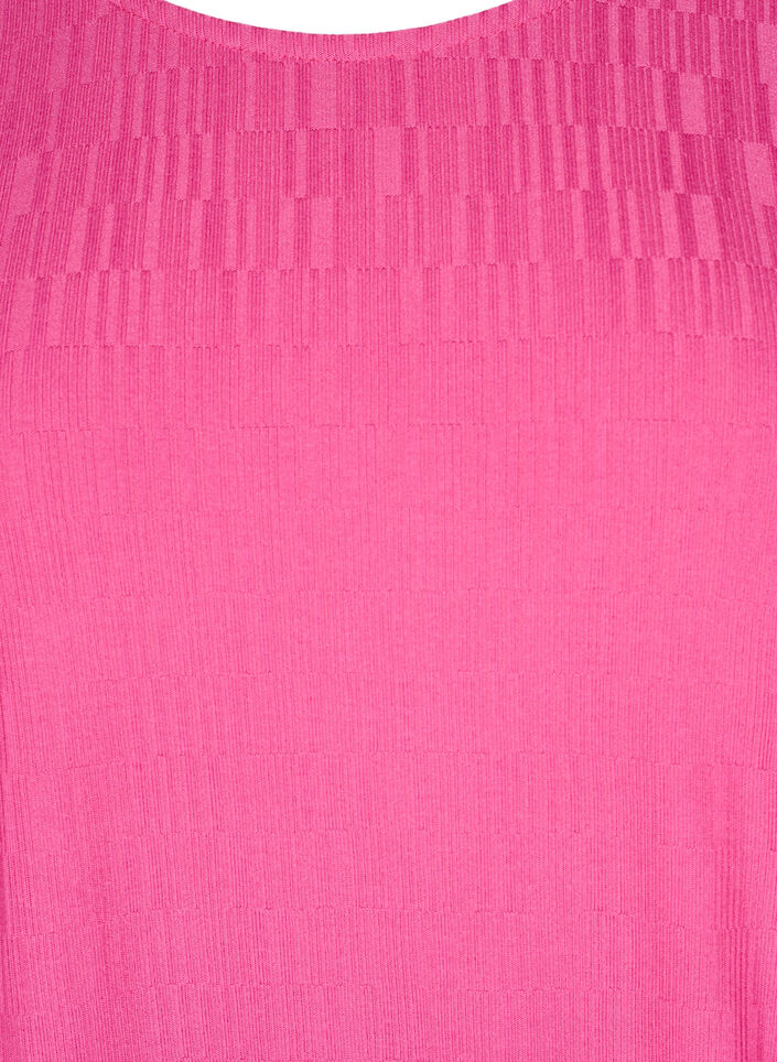Bluse mit Struktur und 3/4-&Auml;rmeln, Rot, Packshot image number 2