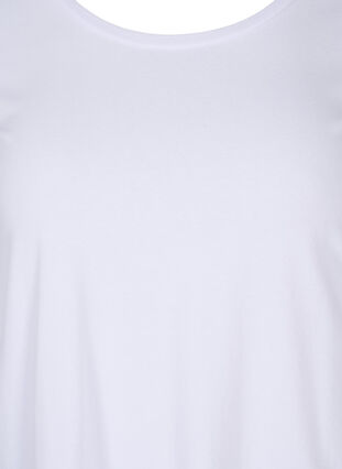 Basic T-Shirt mit 3/4-Ärmeln, Bright White, Packshot image number 2
