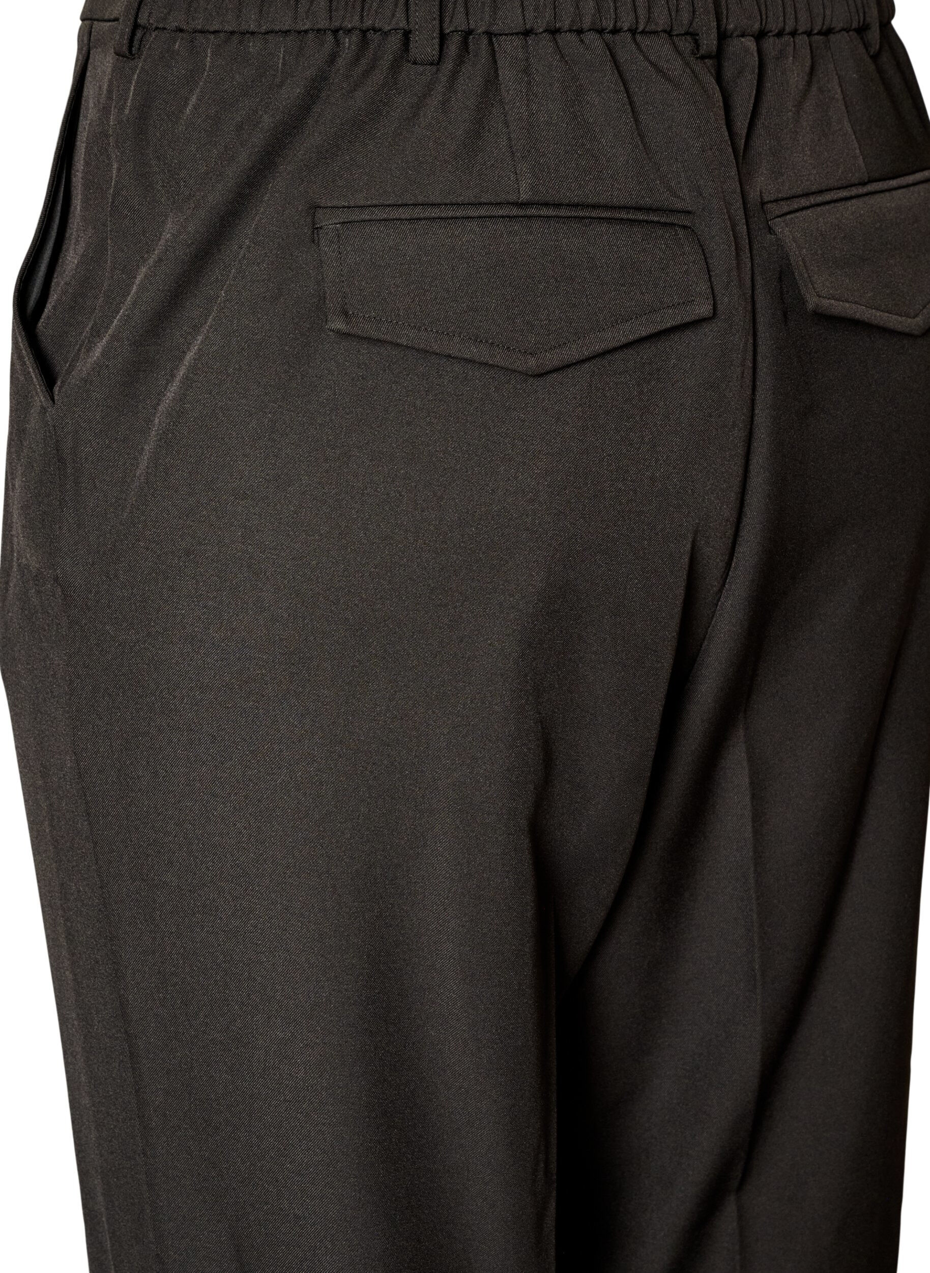 ZizziHoch taillierte Hose mit geraden Beinen, Schwarz, Packshot image number 3