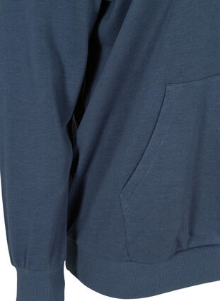 Sweatshirt mit Kapuze und Tasche, Black Iris, Packshot image number 3