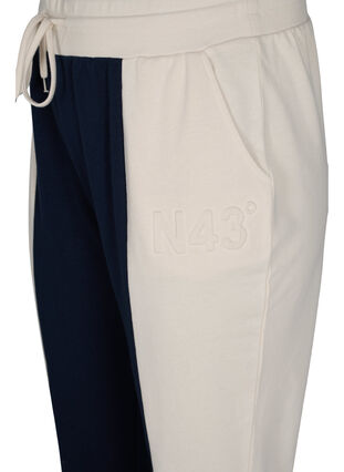 Sweatpants mit Colour-Block, Night Sky/Off White, Packshot image number 2