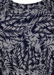 FLASH &ndash; Kurz&auml;rmelige Bluse mit Print, Off White Blue Leaf, Packshot image number 2