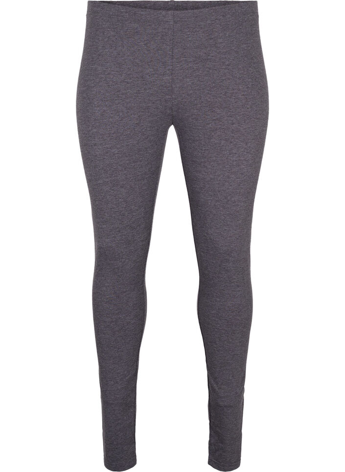 Graue Melange-Leggings, Dark Grey Melange, Packshot image number 0
