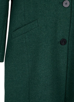Mantel mit Knöpfen und Taschen, Trekking Green Mel, Packshot image number 3
