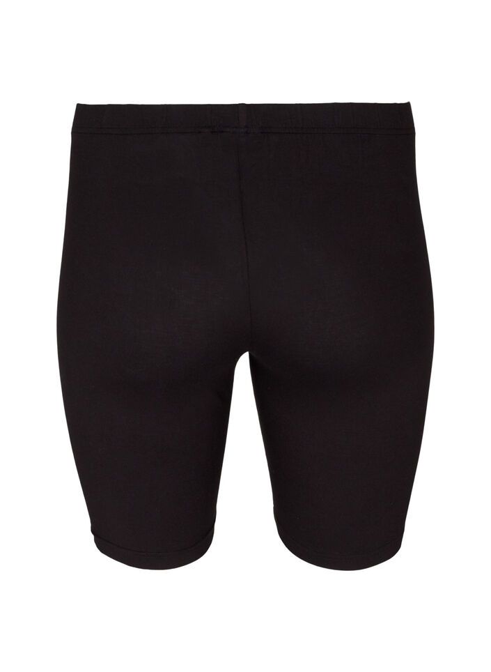 Einfarbige Basic Radlershorts, Schwarz, Packshot image number 1