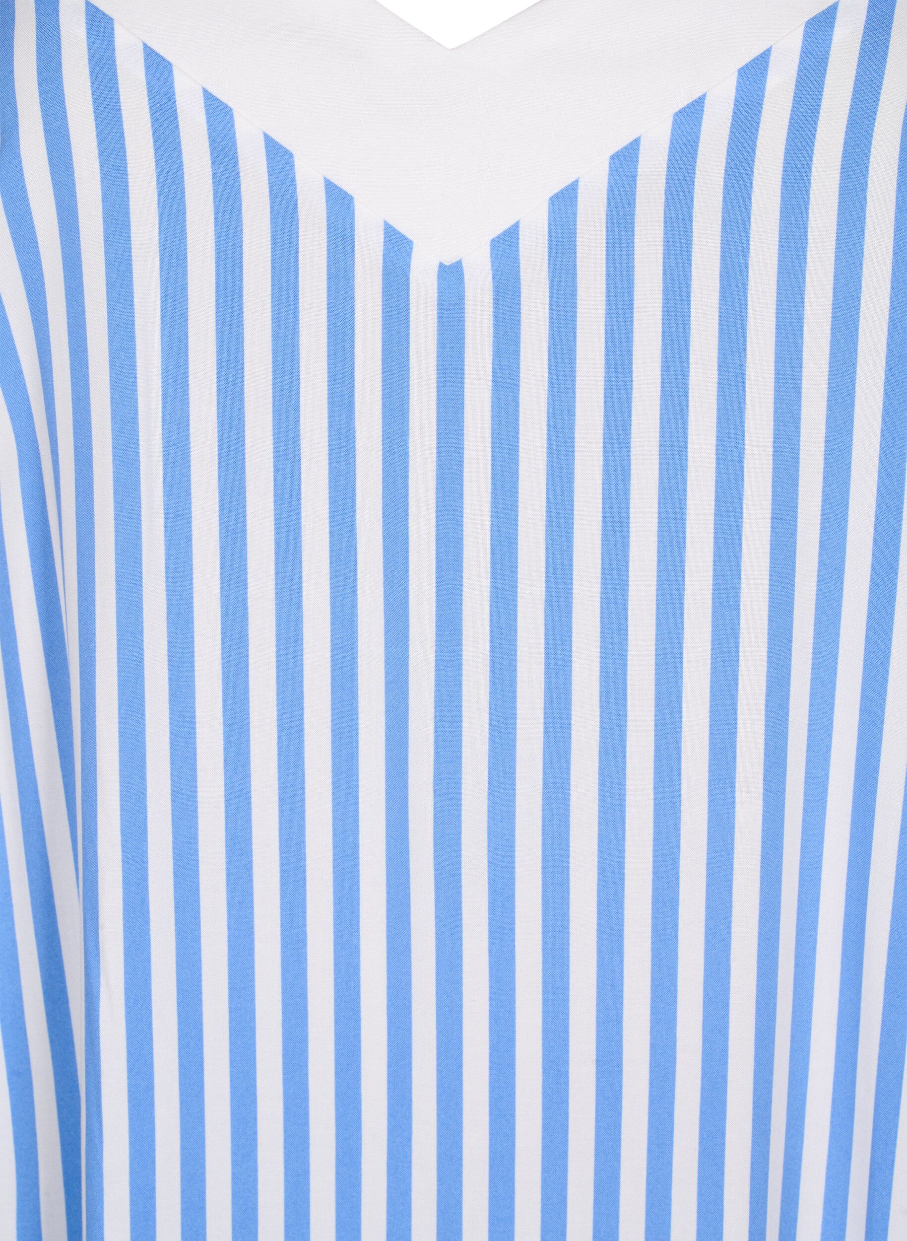 ZizziFLASH &ndash; Gestreiftes Tr&auml;gerkleid aus Viskose, L. Blue White Stripe, Packshot image number 2
