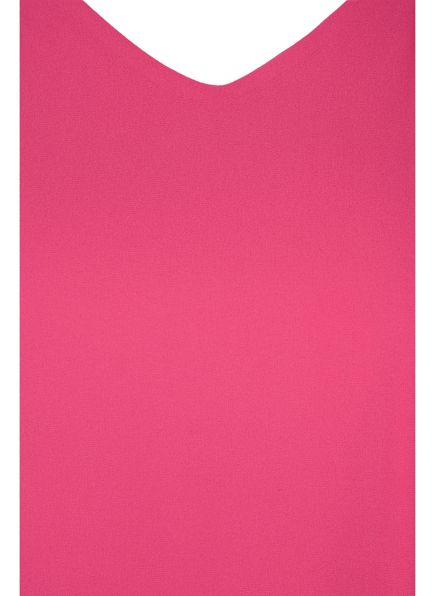 ZizziBluse mit kurzen &Auml;rmeln, Magenta, Packshot image number 2