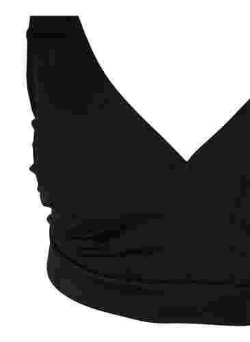 Bikini-Top mit V-Ausschnitt, Black, Packshot image number 2