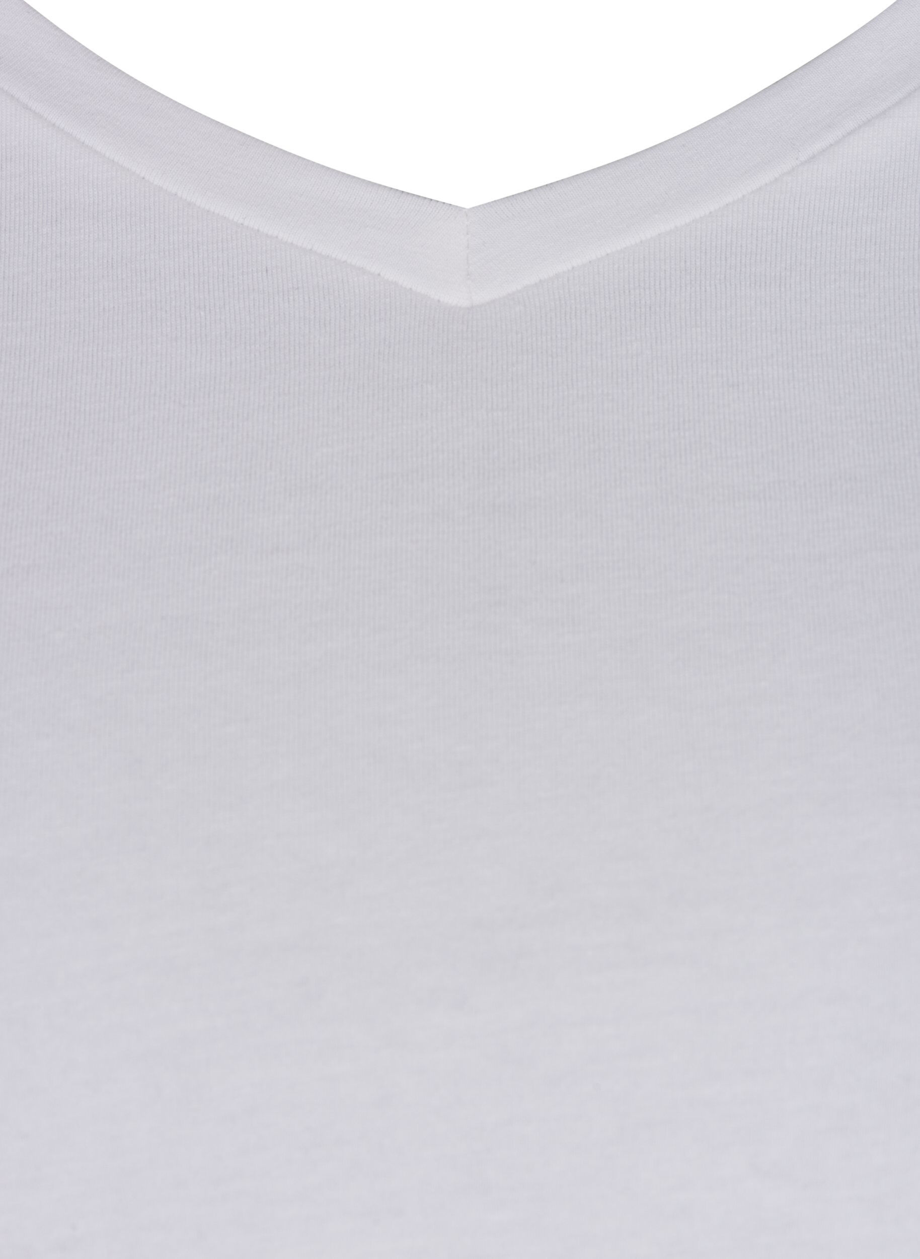 ZizziBasic T-Shirt, Bright White, Packshot image number 2
