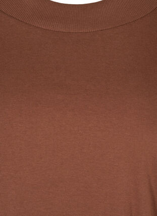 Kurzarm T-Shirt mit breitem, geripptem Hals, Rocky Road, Packshot image number 2