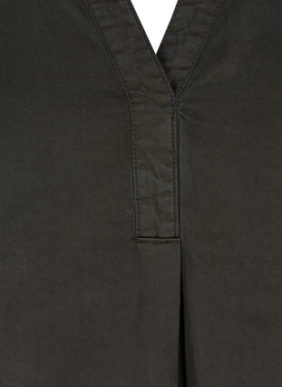 Kurzarm Kleid aus Lyocell, Black, Packshot image number 2