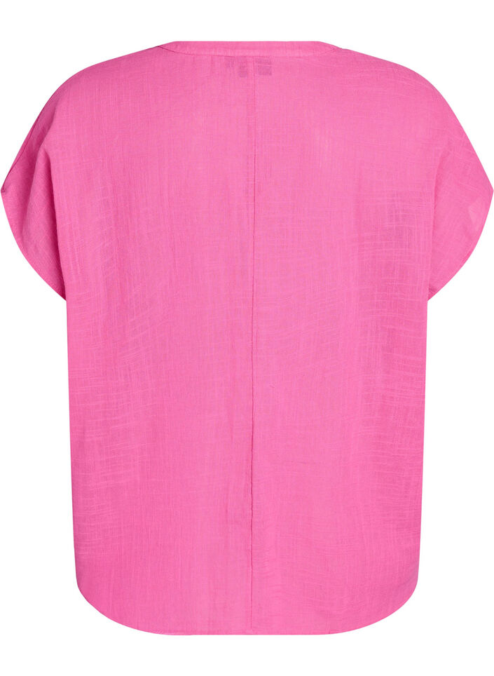 FLASH - Lockere Bluse mit angeschnittenen Ärmeln, Pink, Packshot image number 1