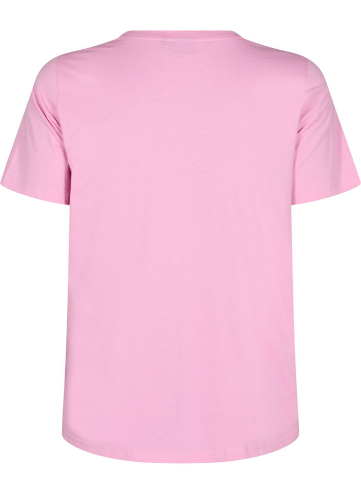 T-Shirt mit Brusttasche, Pink, Packshot image number 1