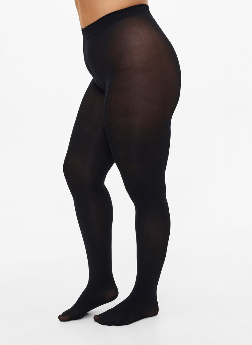 Strumpfhose 100 Denier, Schwarz, Model image number 0