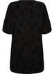 Kurzes Kleid mit Rosenprint und Kn&ouml;pfen, Schwarz, Packshot image number 1