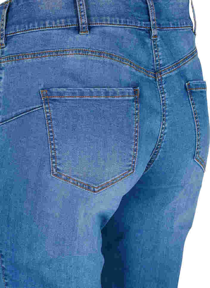 Hochtaillierte Ellen-Jeans mit Bootcut, Blue denim, Packshot image number 3