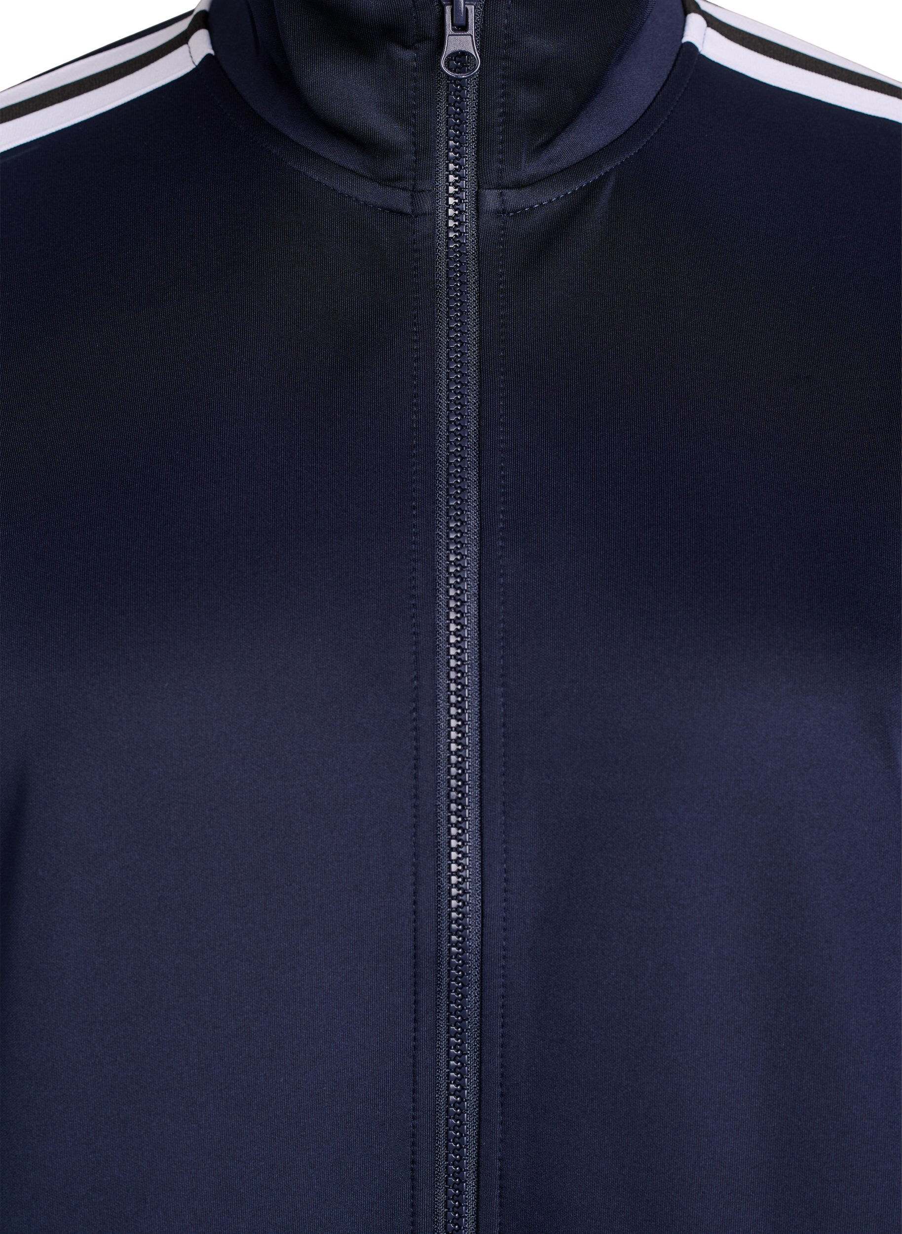 ZizziTrainingsjacke mit Streifen und Taschen, Blau, Packshot image number 2