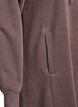 Kurzes Sweatshirtkleid mit Stehkragen und Taschen, Braun, Packshot image number 3
