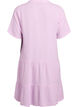 Kurzes A-Linien-Kleid aus Baumwollmusselin, lila, Packshot image number 1