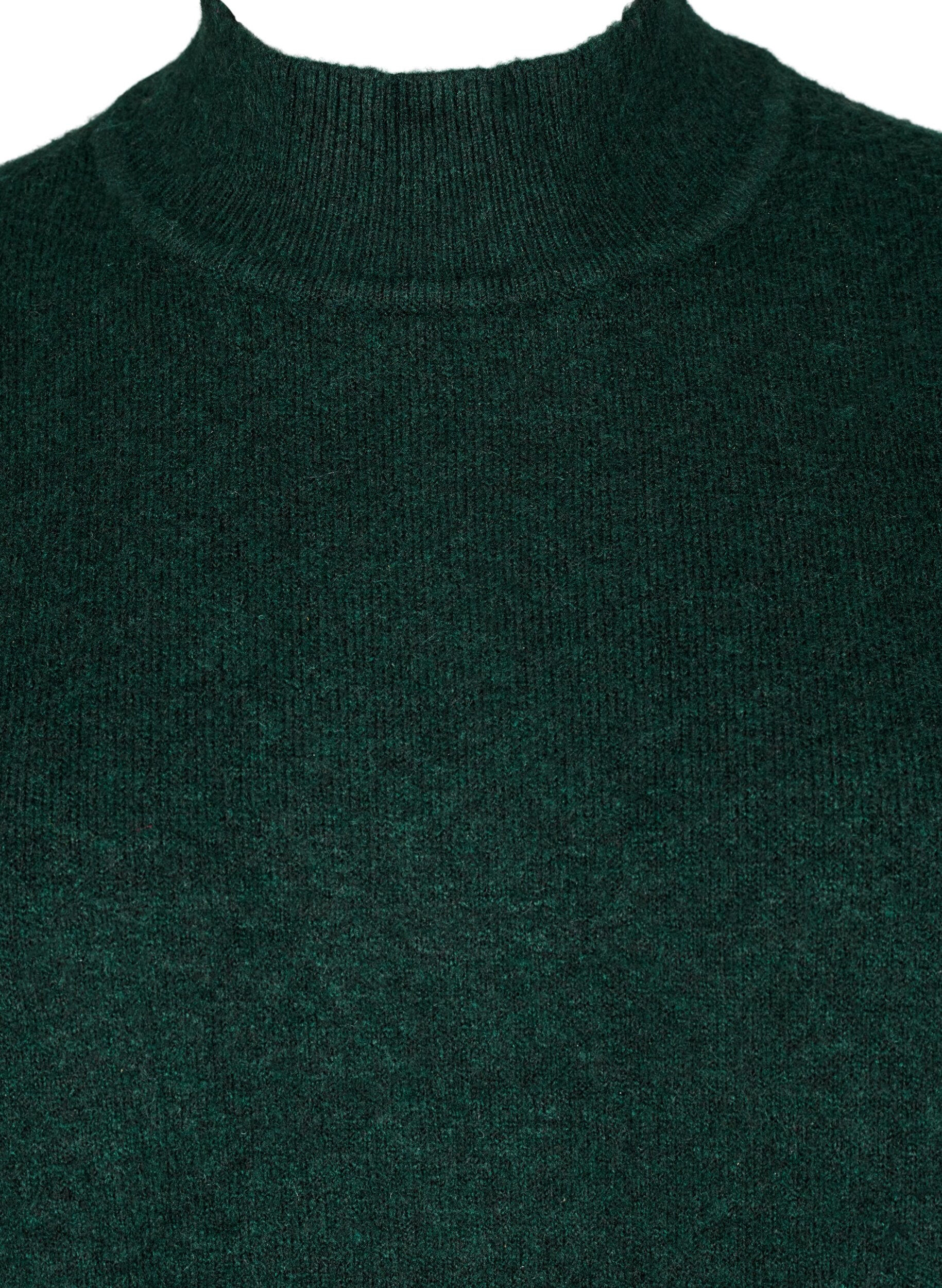 ZizziStrickpullover mit gerippten Abschl&uuml;ssen, Scarab Mel., Packshot image number 2