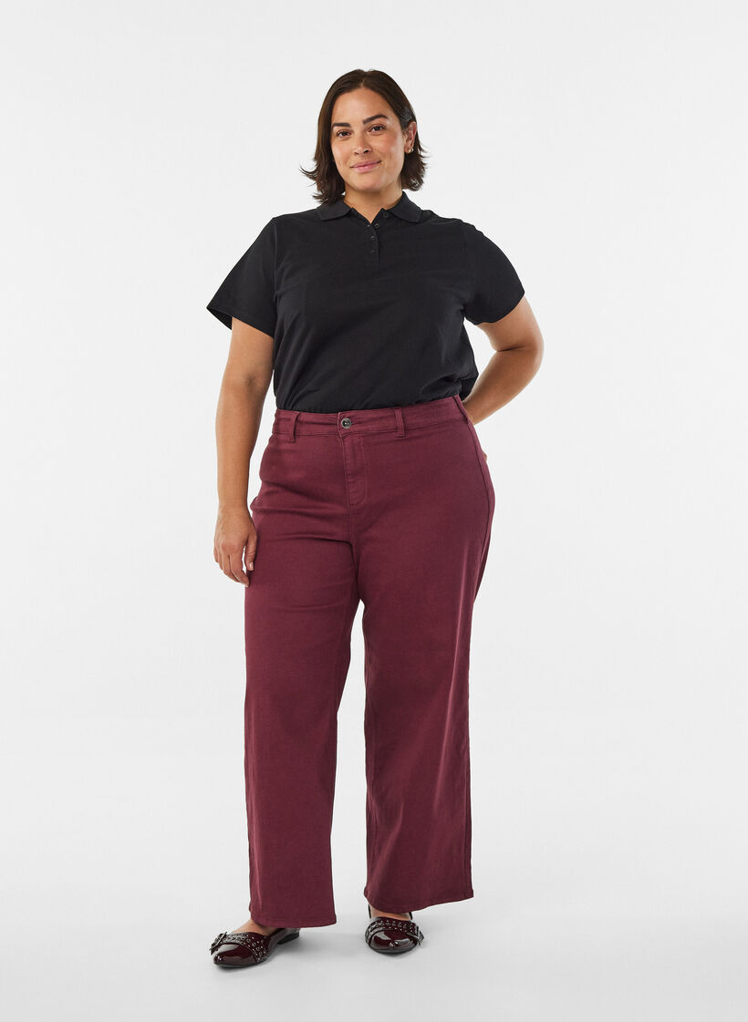 Poloshirt mit kurzen &Auml;rmeln, Schwarz, Model image number 1