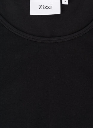 Einfarbiges Basic Top, Black, Packshot image number 2