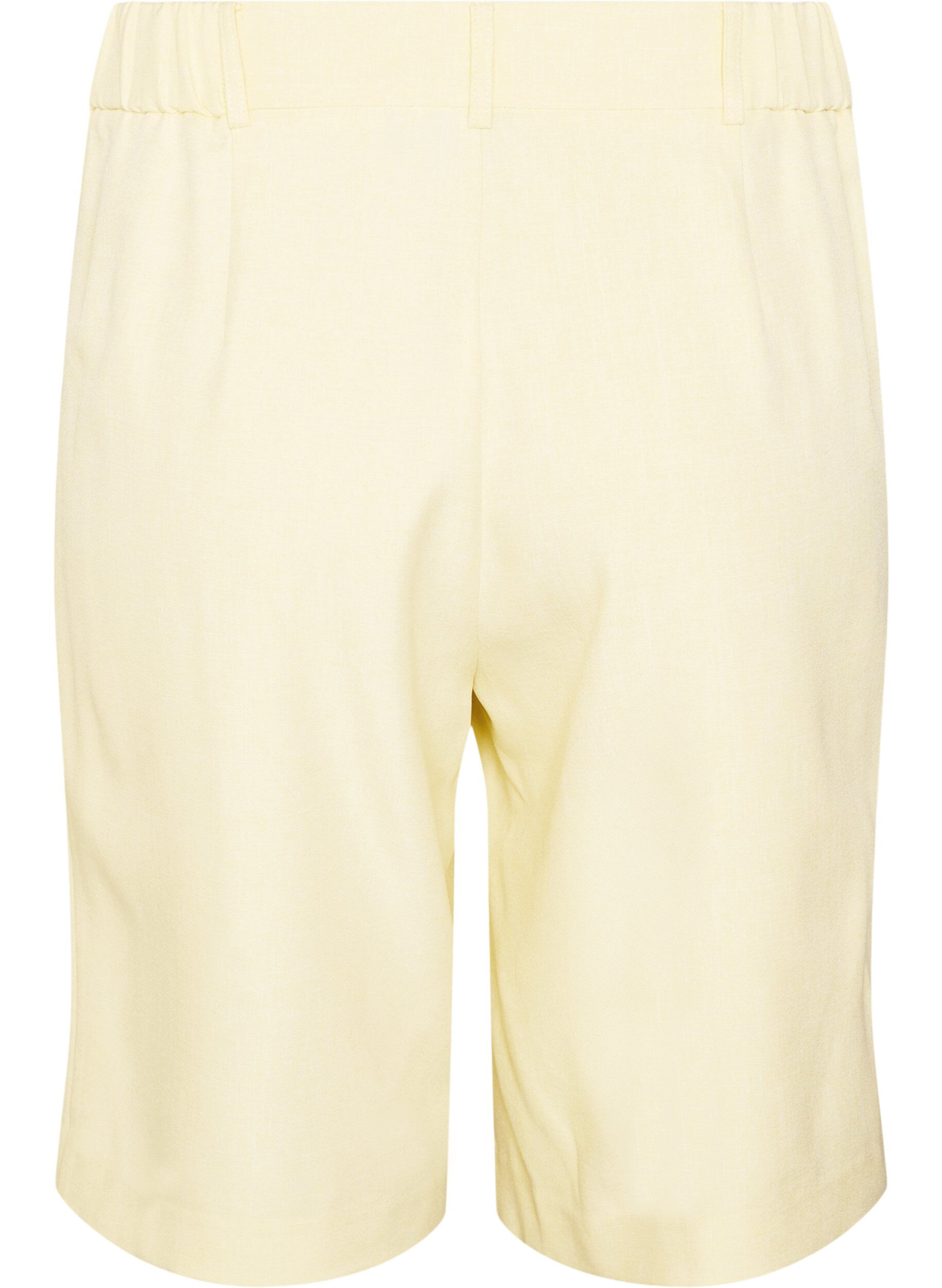 ZizziLockere Bermudashorts mit hoher Taille, Gelb, Packshot image number 1