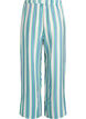 Gestreifte Hose mit hoher Taille und weiten Beinen, Vanille, Packshot image number 1