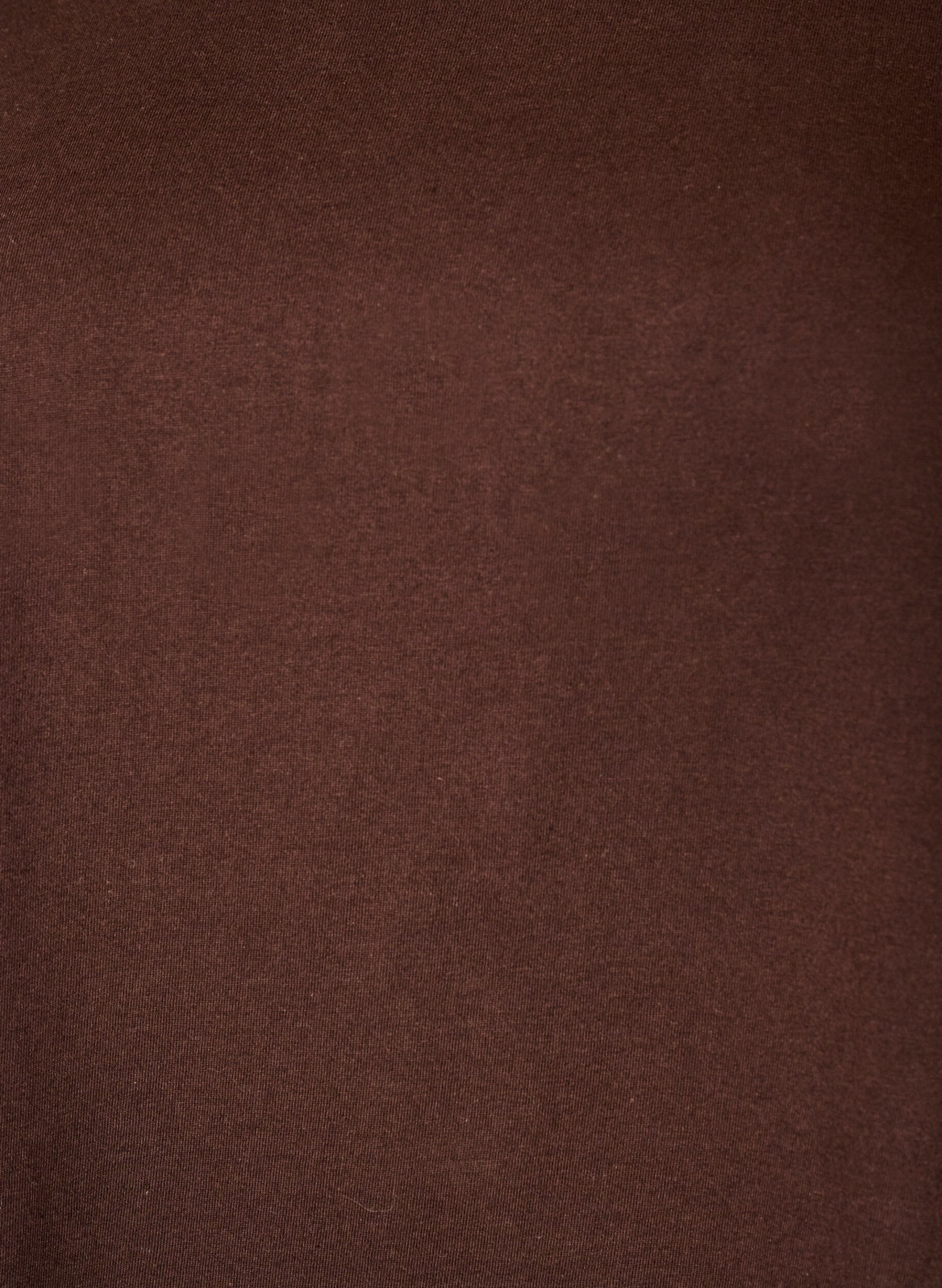 ZizziT-Shirt aus Baumwolle mit H&auml;keldetail, Braun, Packshot image number 2