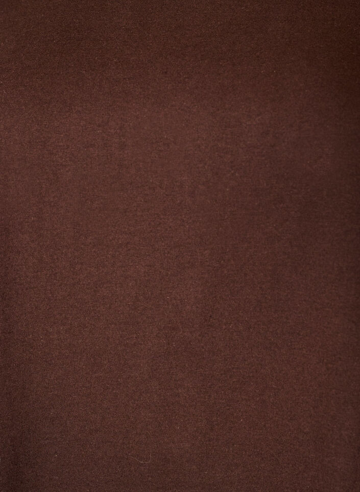 T-Shirt aus Baumwolle mit H&auml;keldetail, Braun, Packshot image number 2