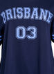 Sportliches Oversize-College-T-Shirt, Blau, Packshot image number 2