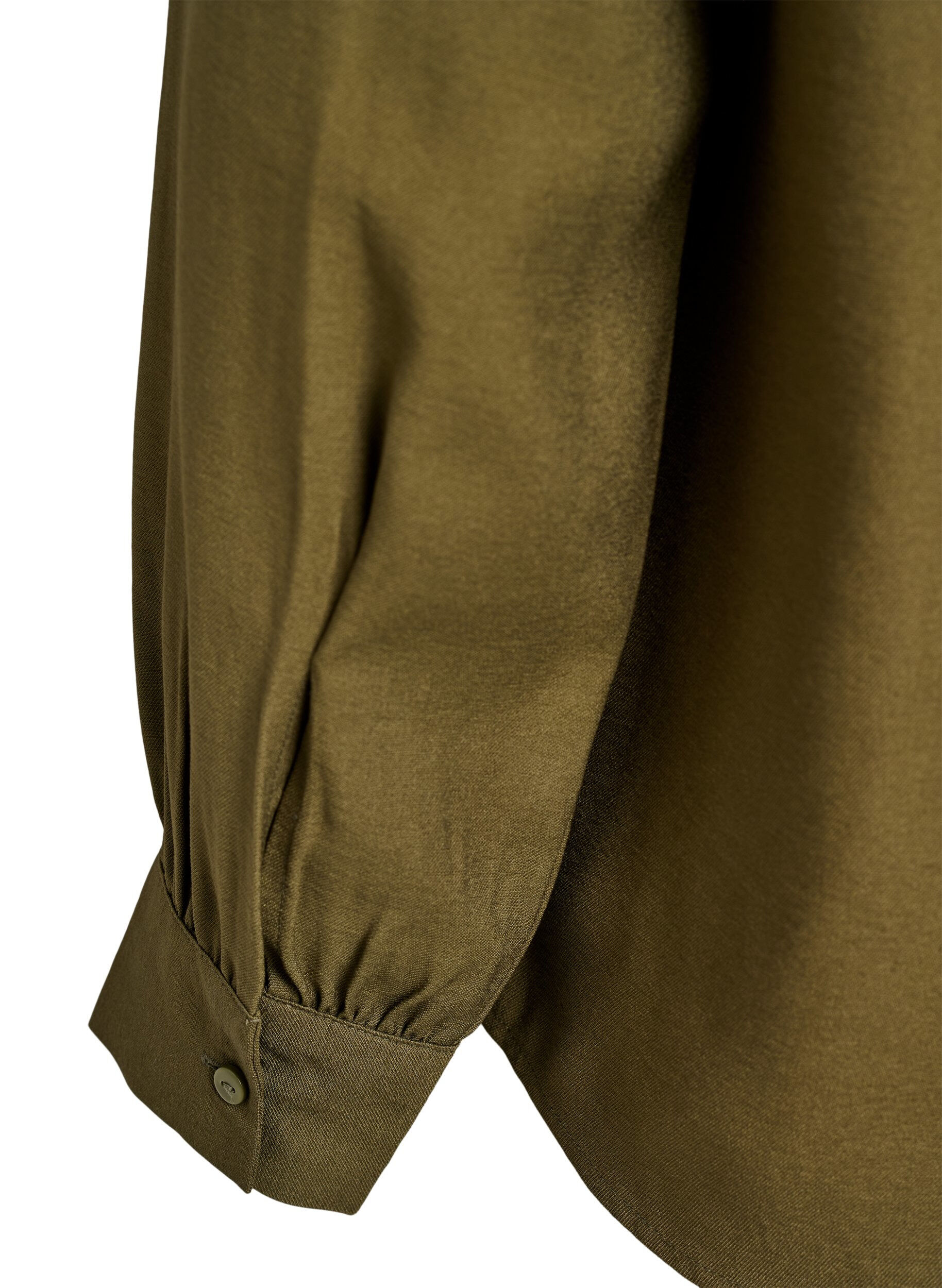 ZizziHemdbluse mit Knopfdetail am R&uuml;cken, Gr&uuml;n, Packshot image number 4