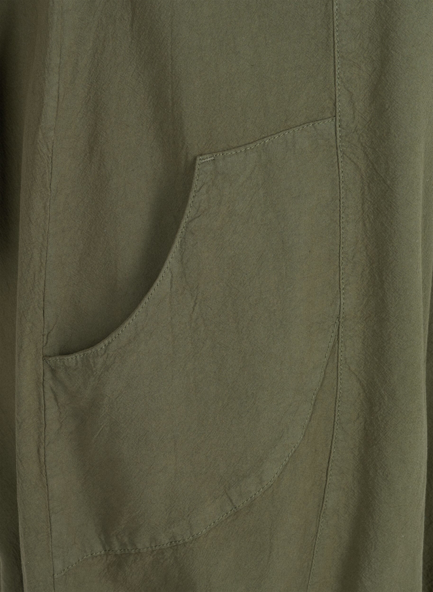 ZizziKurzarm Kleid aus Baumwolle, Gr&uuml;n, Packshot image number 2