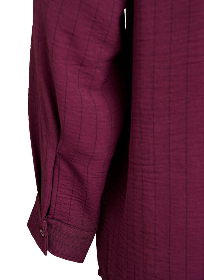 FLASH - Nadelstreifenbluse , Rot, Packshot image number 3