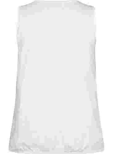 Top aus Baumwolle mit Spitzenbesatz, Bright White, Packshot image number 1