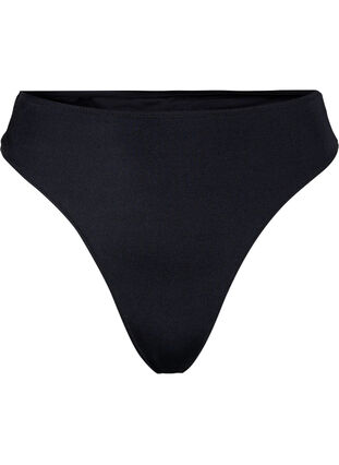 Bikini-Tanga mit normaler Taillenhöhe, Black, Packshot image number 0