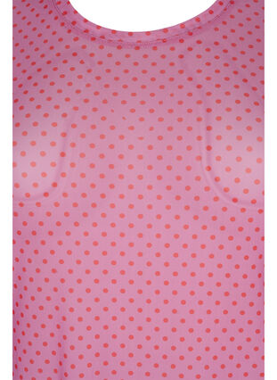 Meshbluse mit Print, Cashmere Rose Dot, Packshot image number 2