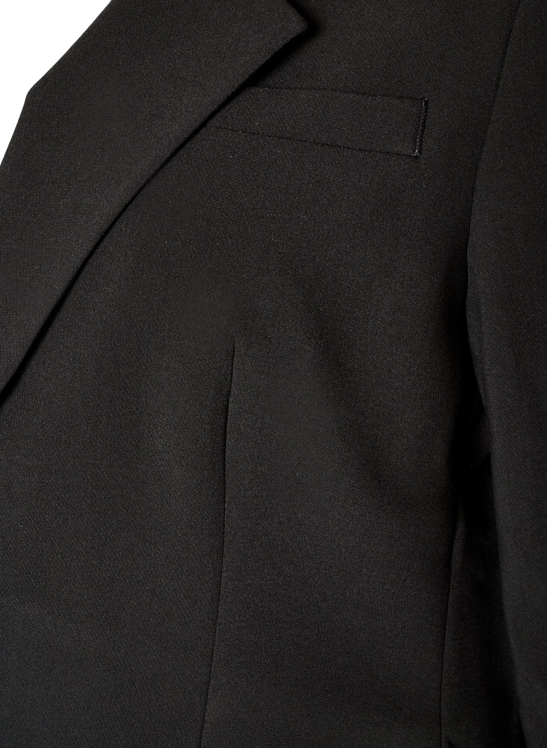 ZizziKlassischer Blazer mit 1-Knopf-Verschluss, Schwarz, Packshot image number 3