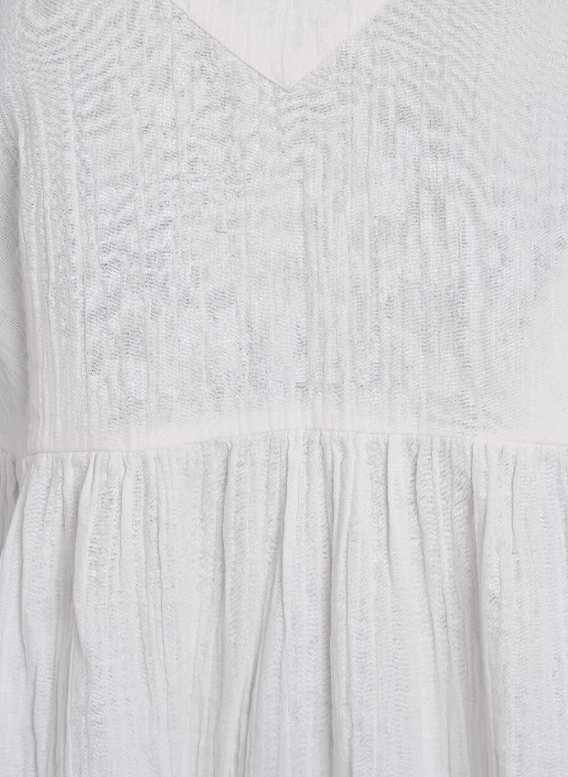 ZizziStrandkleid aus Baumwolle mit schmalen Tr&auml;gern, Vanille, Packshot image number 2