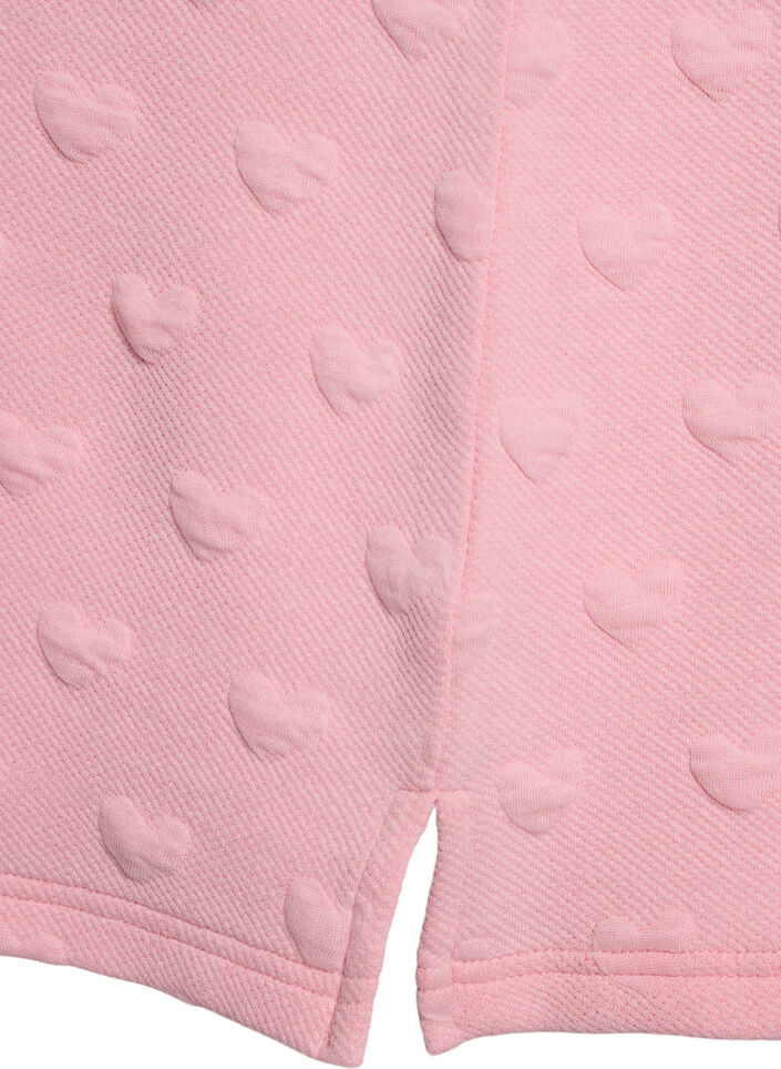 T-Shirt aus gepr&auml;gtem Baumwolljersey, Rot, Packshot image number 3