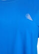 Einfarbiges Trainings-T-Shirt, Blau, Packshot image number 2