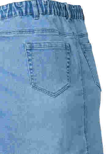 Jeansrock mit A-Linie, Light blue denim, Packshot image number 2