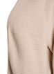 Lange, gerippte Baumwoll-Strickjacke, Beige, Packshot image number 2